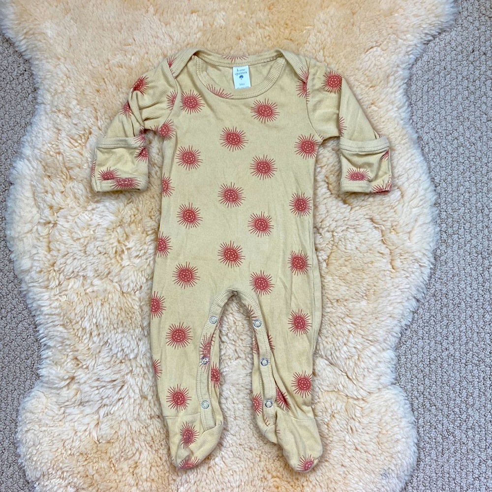 Kate Quinn 3-6M Sun Print Footie Pajamas